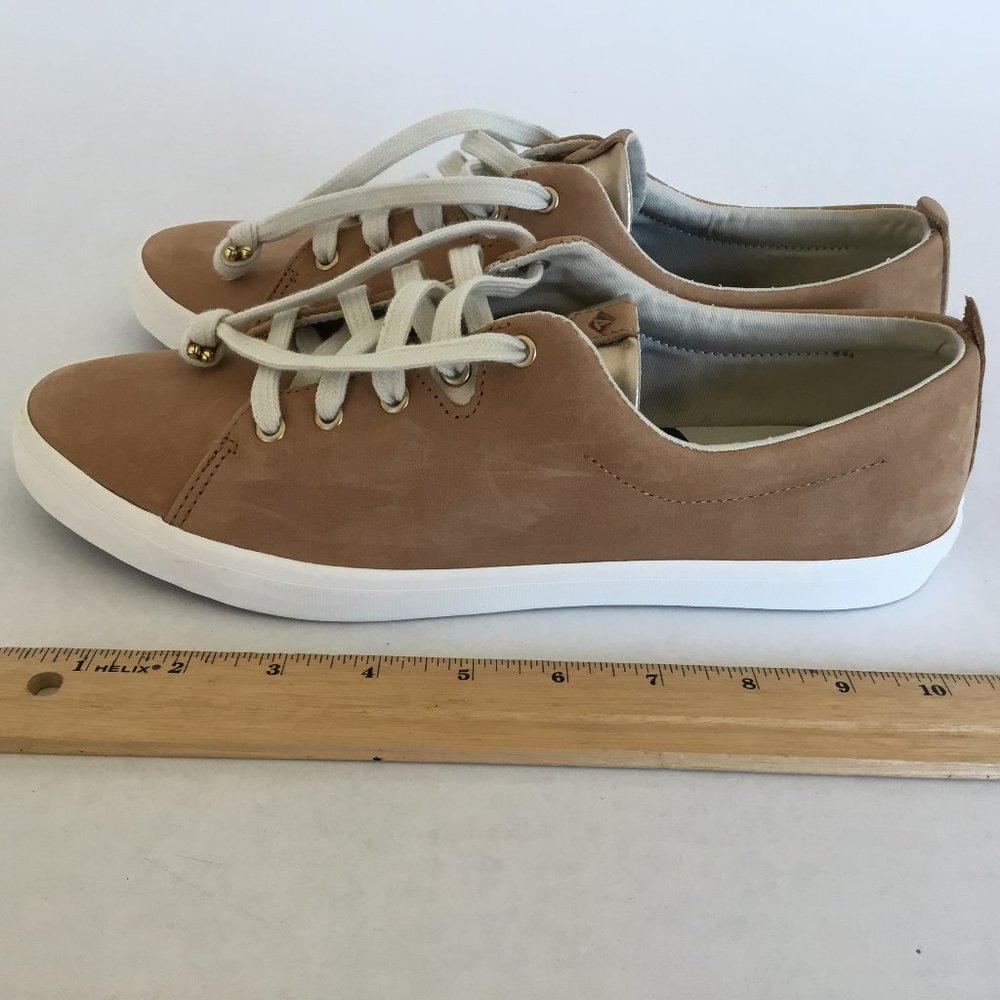 Sperry Tan Top Sider Memory Foam Sneakers Size 10